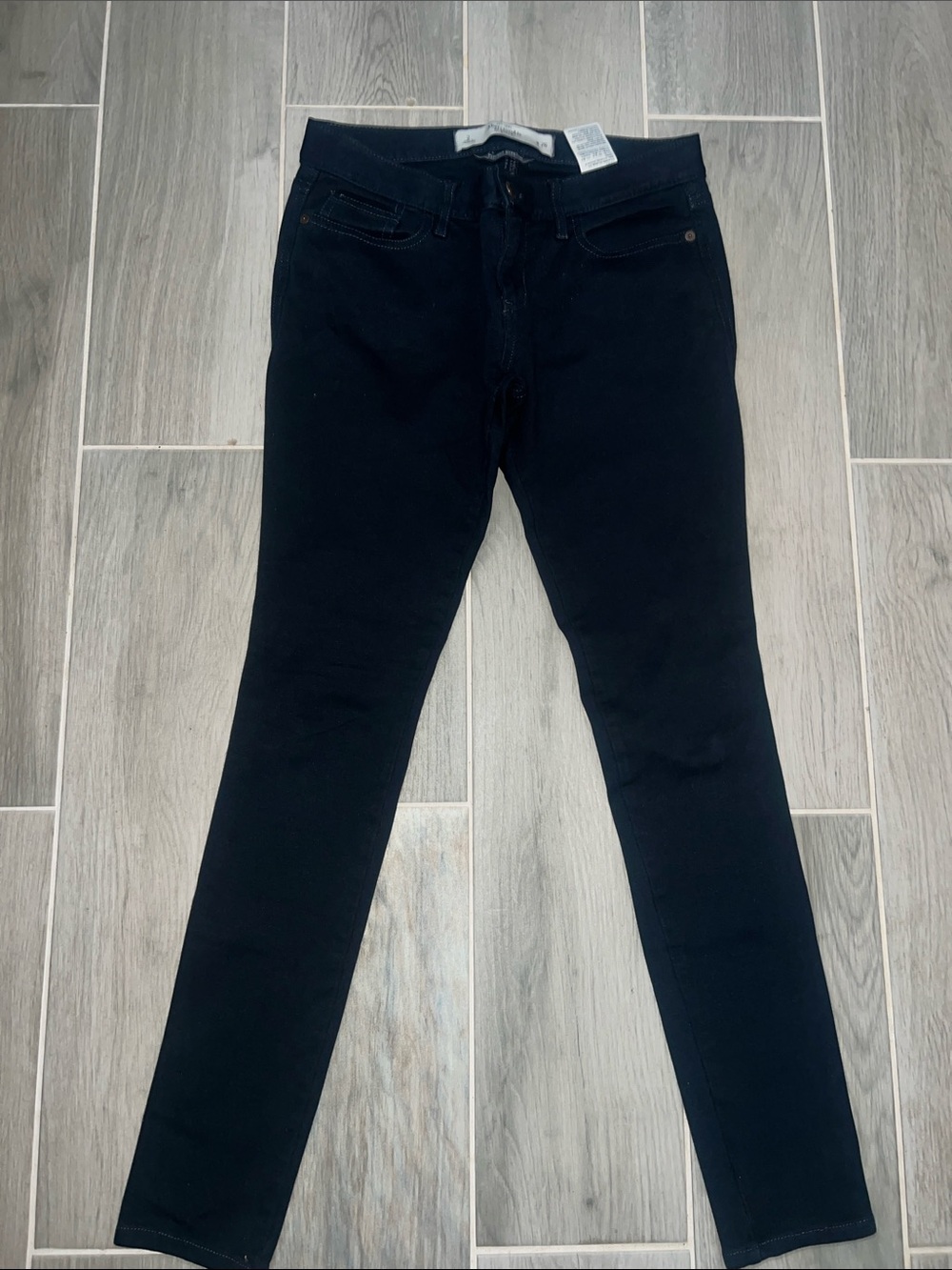Abercrombie Dark Wash Skinny Jeans - Classic Black Stretch